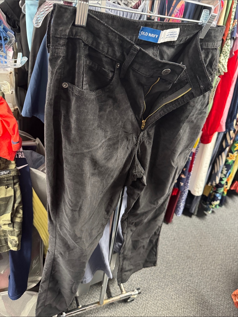 Old navy baby boot-cut velvet pants 12 petite // 092508